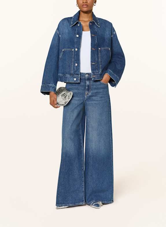 7 for all mankind Jeansjacke LE BLUE mit Nieten DUNKELBLAU