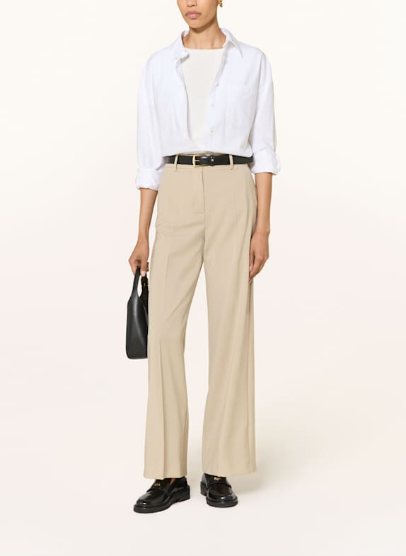WEEKEND Max Mara Marlene kalhoty VISIVO BÉŽOVÁ