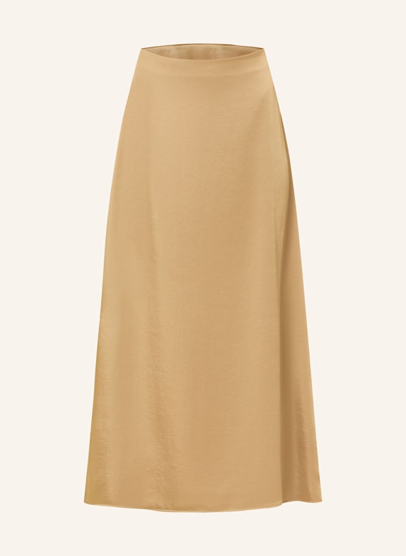 WEEKEND Max Mara ANGELO satin skirt BROWN