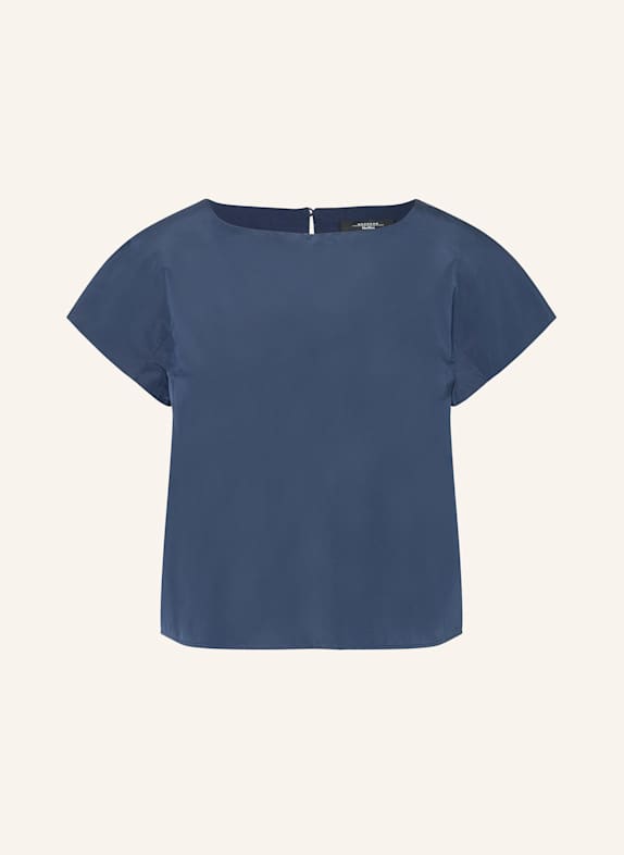 WEEKEND Max Mara Satin top PARANA DARK BLUE