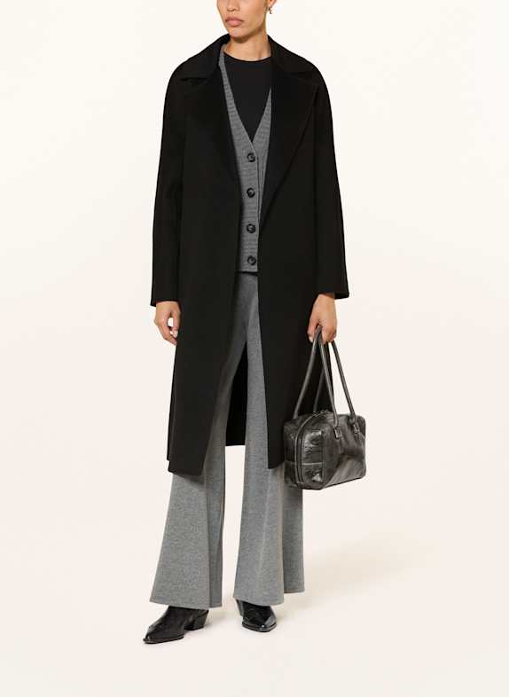 Max Mara STUDIO Wollmantel CLES SCHWARZ