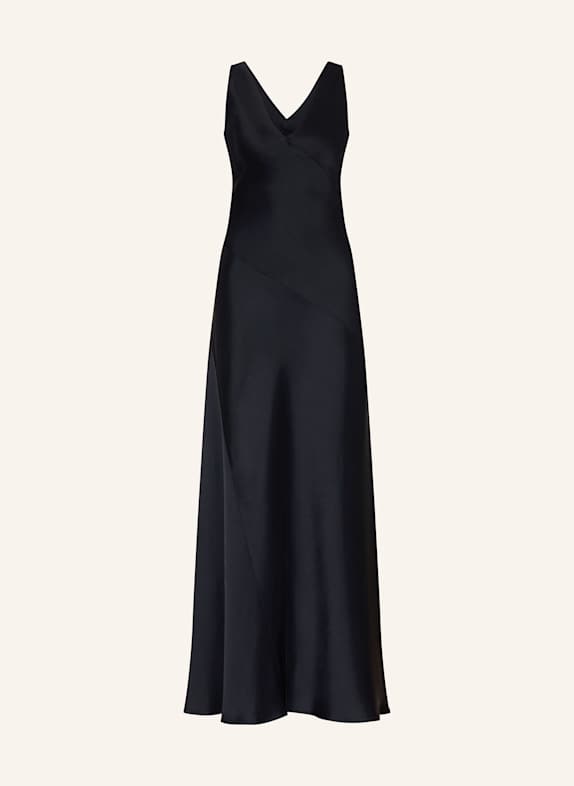 Max Mara STUDIO Satinkleid PILLY DUNKELBLAU