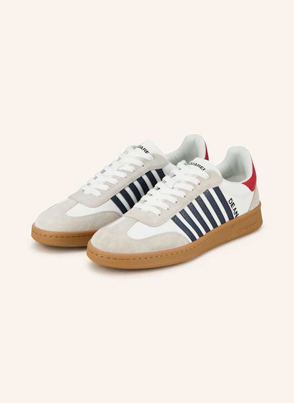 DSQUARED2 Sneakersy BIAŁY/ BEŻOWY/ GRANATOWY