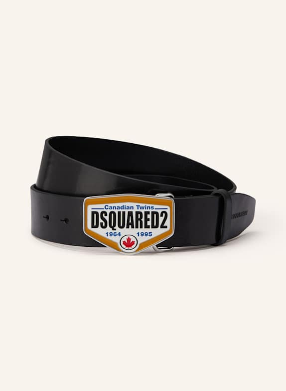 DSQUARED2 Ledergürtel SCHWARZ