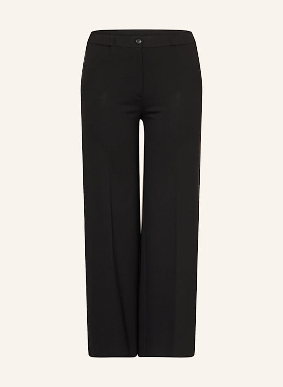 Shirt dress VALLO FRETTY jersey trousers BLACK