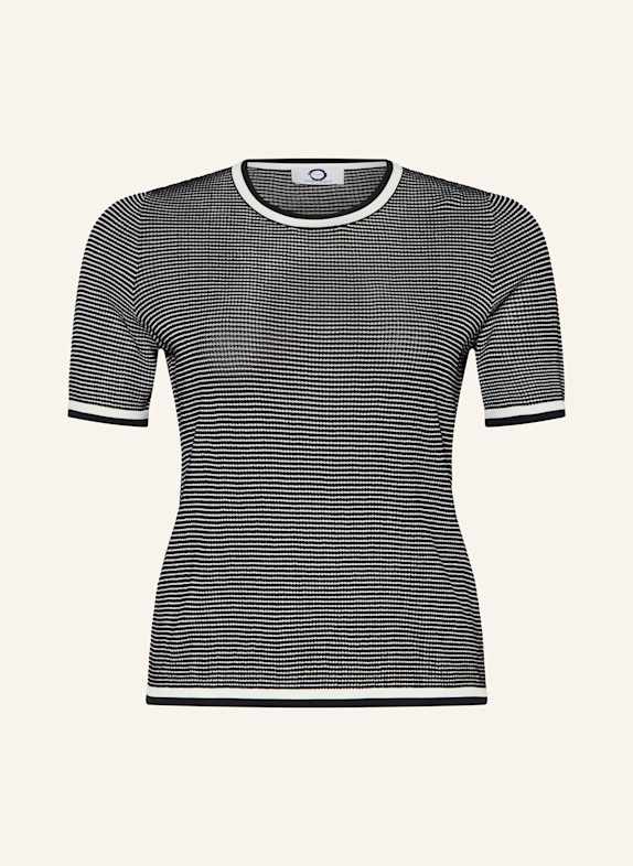 MARINA RINALDI VOYAGE Strickshirt UDENTE SCHWARZ/ WEISS
