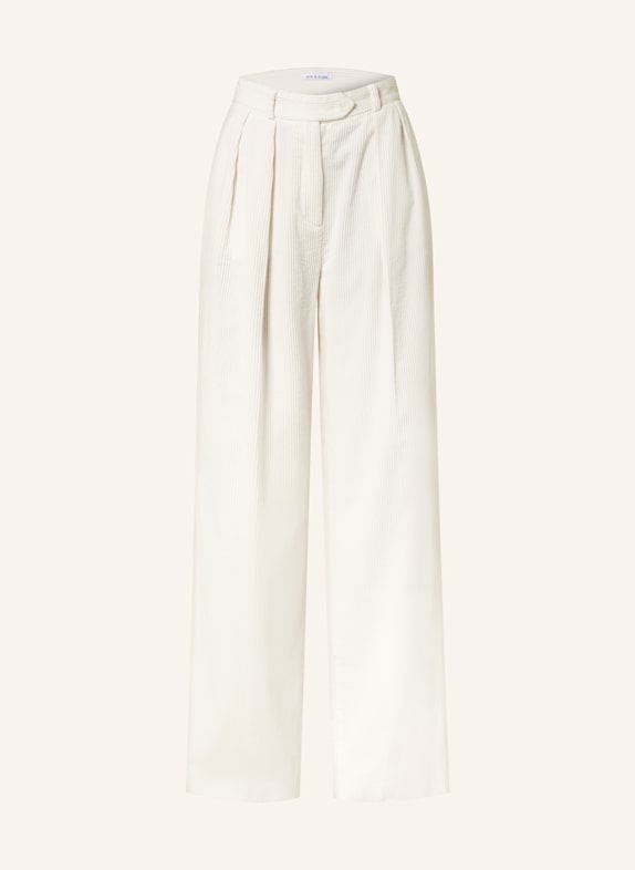 MRS & HUGS Wide leg Trousers Maxi made of corduroy ECRU
