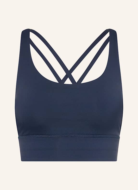 lululemon Sport-BH ENERGY LONGLINE DUNKELBLAU