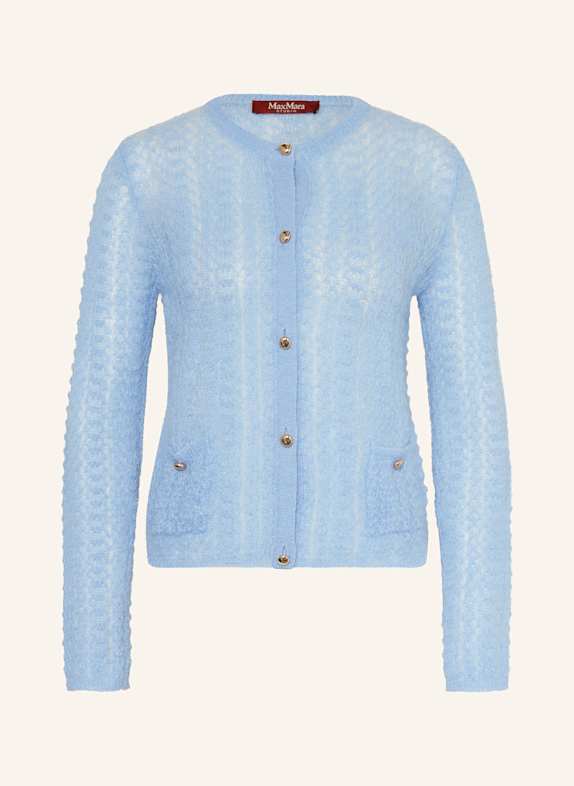 Max Mara STUDIO Strickjacke GOLIA mit Mohair HELLBLAU