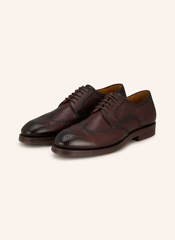 MAGNANNI Buty sznurowane RUGOWIND CIEMNOBRĄZOWY