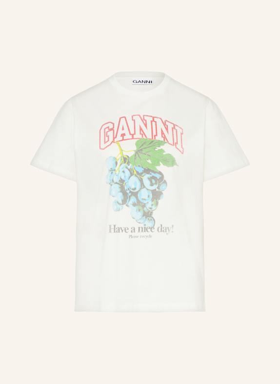 GANNI T-shirt ECRU