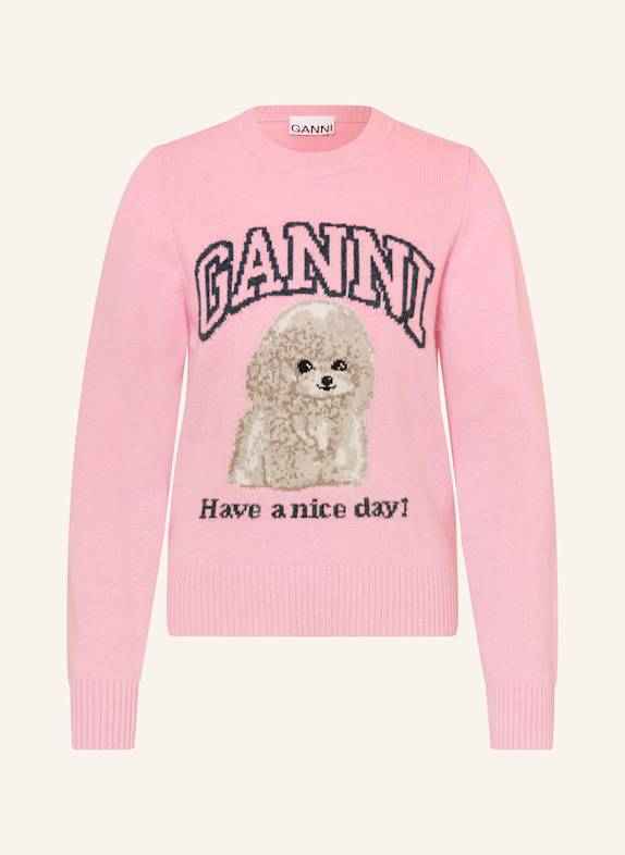 GANNI Pullover PINK
