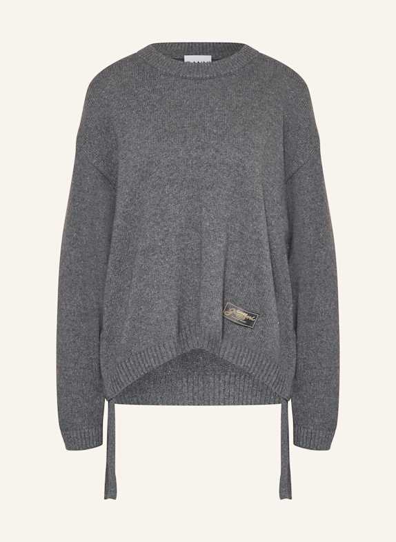 GANNI Pullover DUNKELGRAU