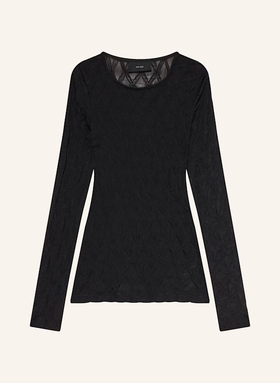 COPENHAGEN MUSE CMHANNA mesh long sleeve shirt BLACK