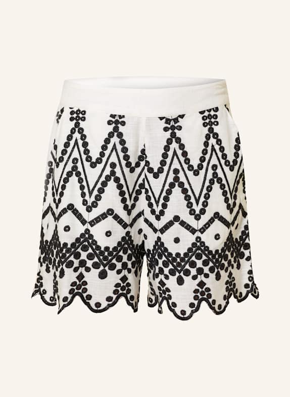 COPENHAGEN MUSE Shorts CMEMBROIDERY WHITE/ BLACK