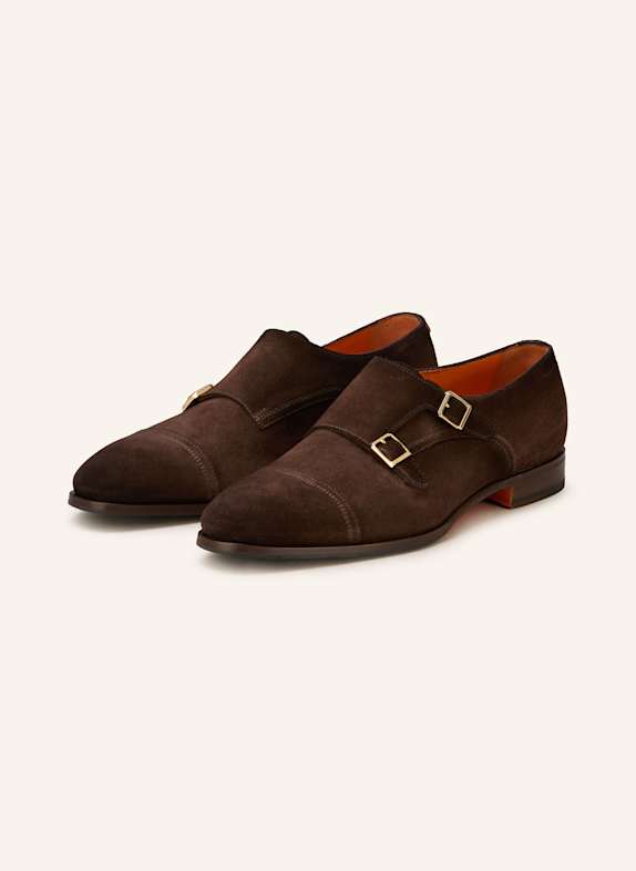 Santoni Double-Monks AXEL DUNKELBRAUN