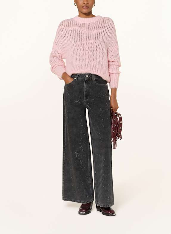 MRS & HUGS Trui met alpaca ROZE