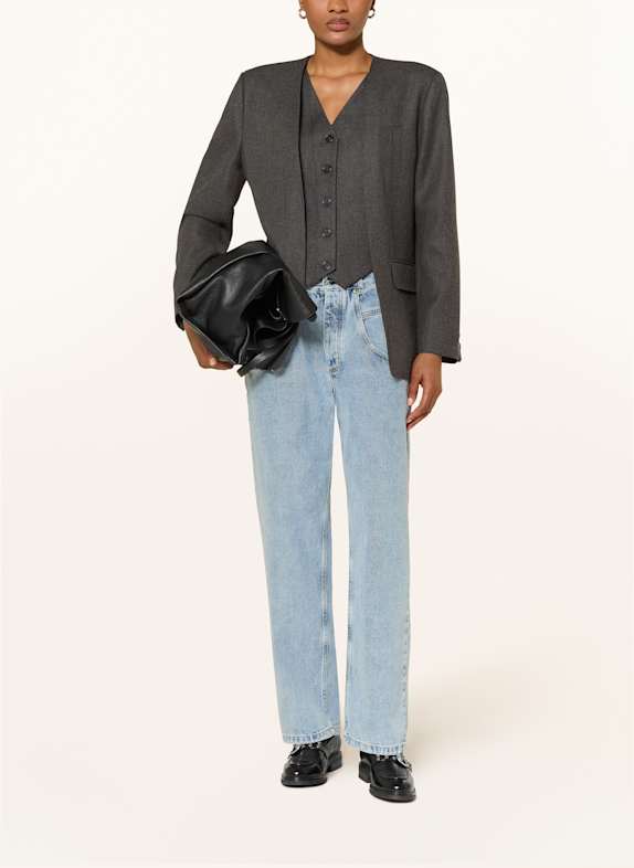 MRS & HUGS Blazer met bies DONKERGRIJS