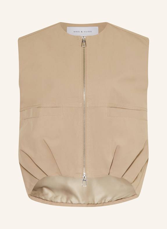 MRS & HUGS Vest BEIGE
