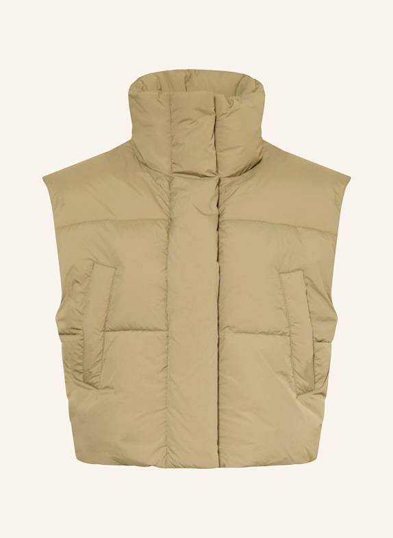 MRS & HUGS Quilted vest KHAKI