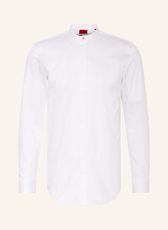 HUGO Koszula KALEB slim fit ze stójką BIAŁY