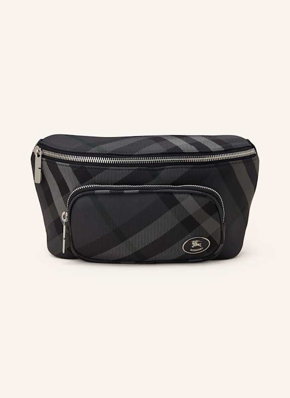 BURBERRY Gürteltasche HERITAGE CHECK DUNKELGRAU/ SCHWARZ/ DUNKELGRÜN