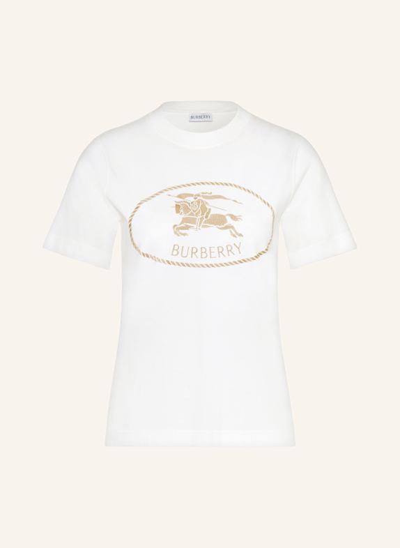 BURBERRY T-Shirt WEISS/ BRAUN