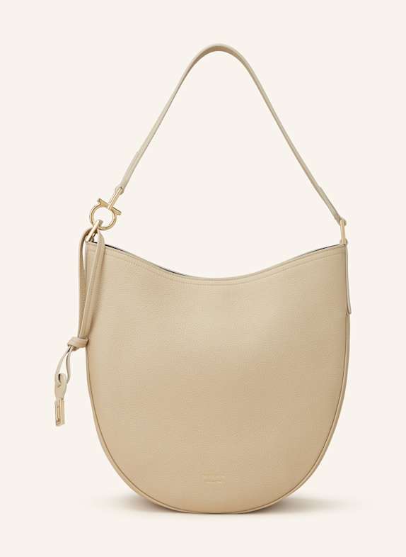 FERRAGAMO Torba worek SMILE MEDIUM ECRU