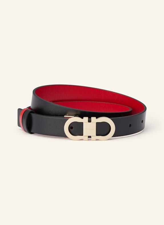 FERRAGAMO Belt BLACK/ RED