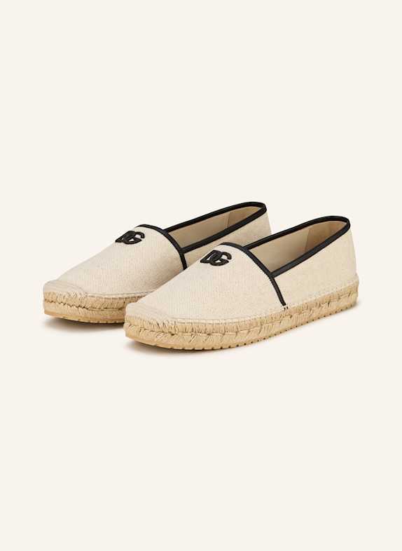DOLCE & GABBANA Espadrilles CREAM/ BLACK