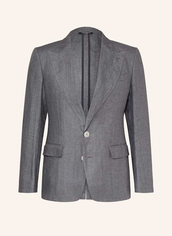 DOLCE & GABBANA Anzugsakko Extra Slim Fit aus Leinen N0701 GRIGIO CHIARO 7