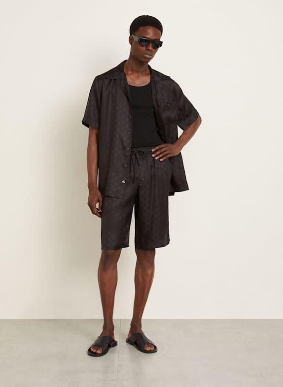 DOLCE & GABBANA Zijden shorts ZWART