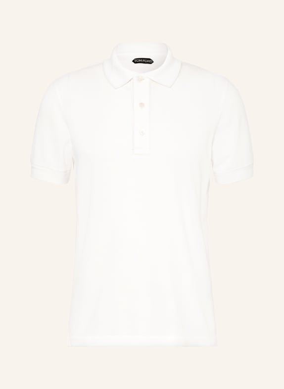 TOM FORD Piqué-Poloshirt WEISS