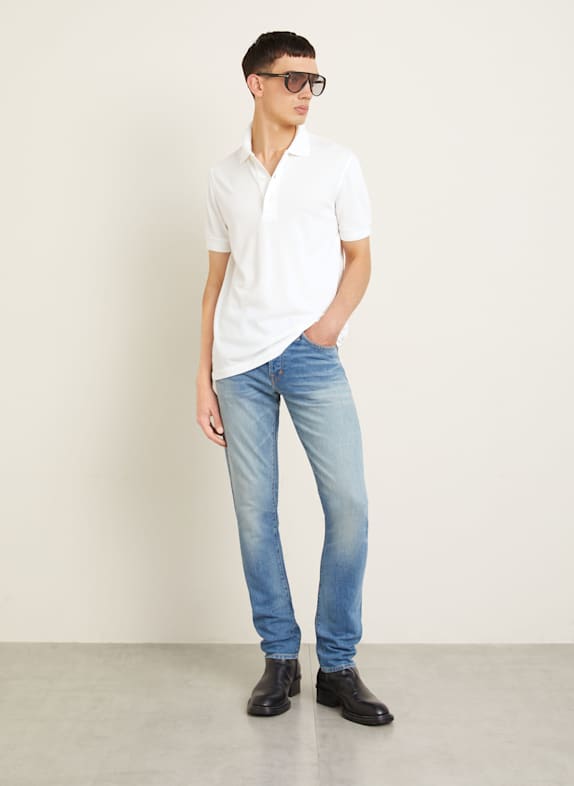 TOM FORD Piqué poloshirt WIT