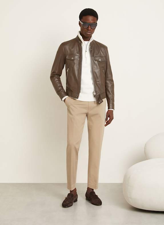 TOM FORD Chino Extra Slim Fit GALBEN ÎNCHIS