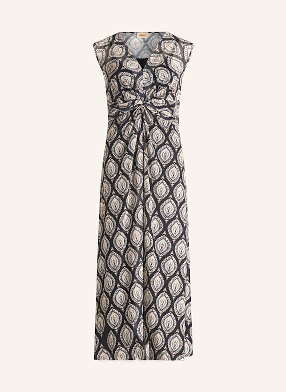CARTOON Mesh dress BLACK/ CREAM/ DARK BROWN