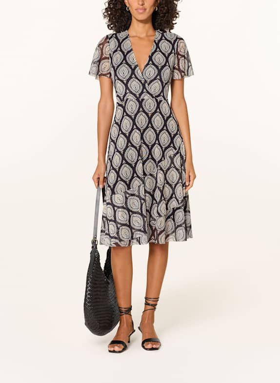 CARTOON Mesh-Kleid SCHWARZ / CREME