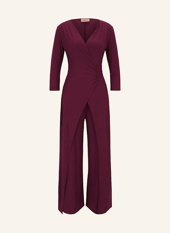 CARTOON Jumpsuit in Wickeloptik mit 3/4-Arm DUNKELLILA