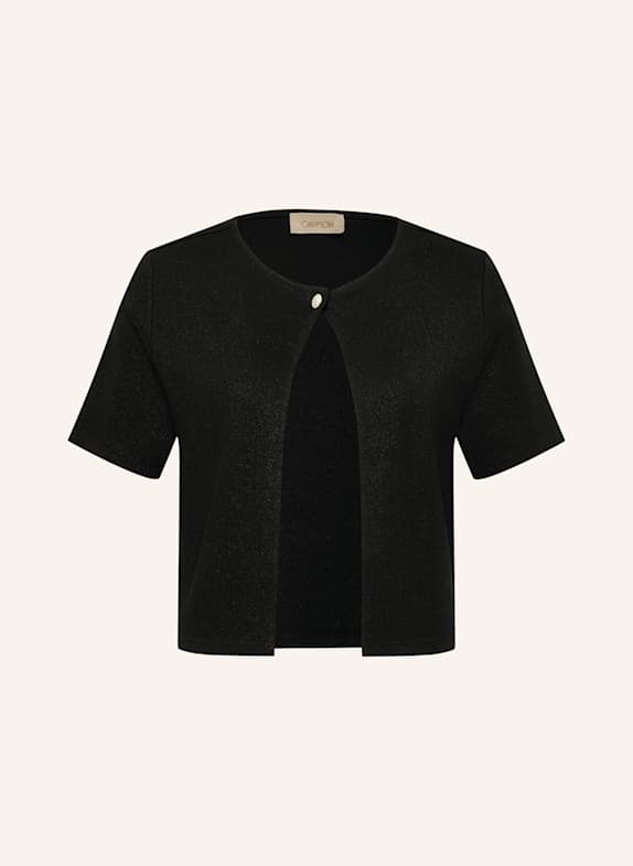 CARTOON Cardigan with glitter thread BLACK