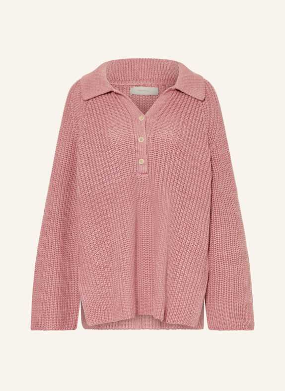 FAITHFULL THE BRAND Strickshirt MAGDA mit Leinen ALTROSA