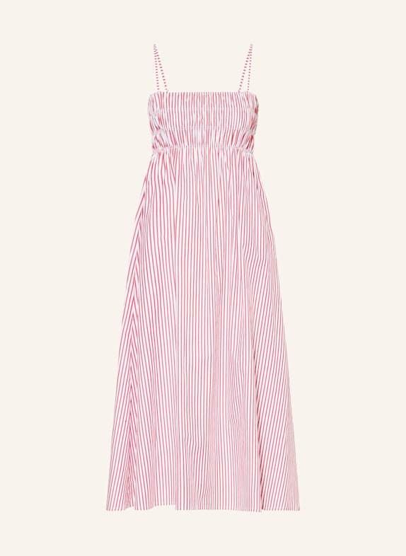 FAITHFULL THE BRAND Kleid NICA DUNKELROT/ WEISS