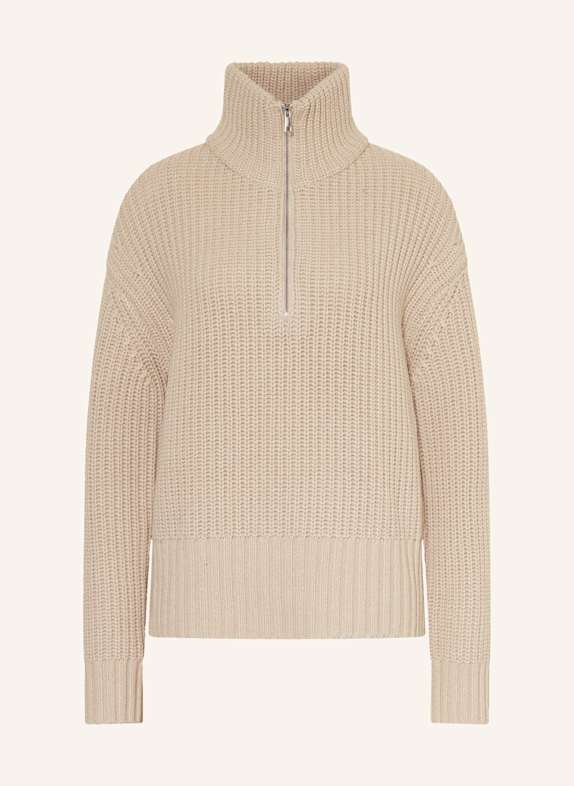 MRS & HUGS Half-zip sweater CREAM