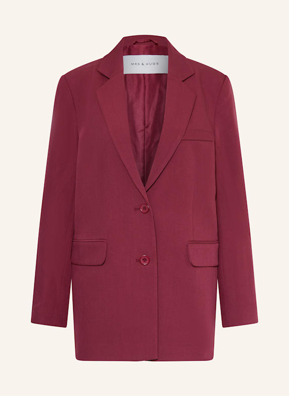 MRS & HUGS Long blazer DARK RED