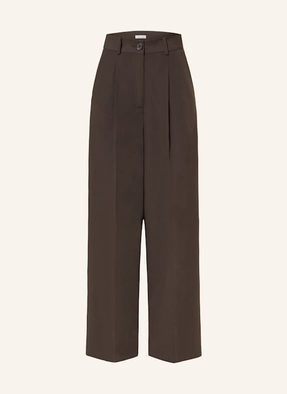 MRS & HUGS Wide leg trousers DARK BROWN
