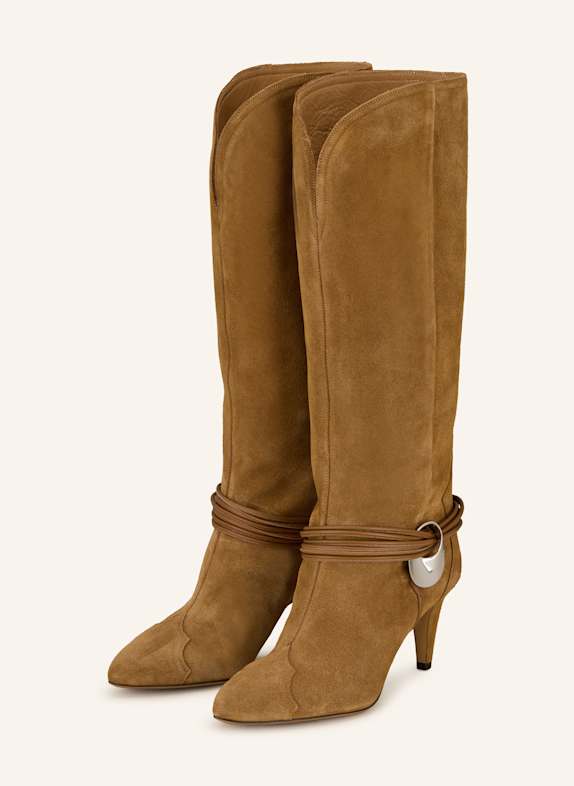 ISABEL MARANT Boots LESTANY COGNAC