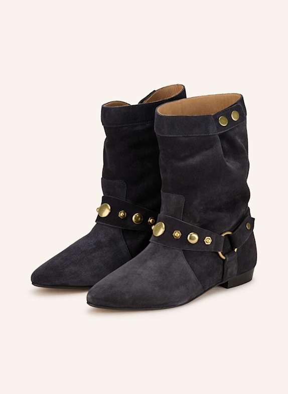 ISABEL MARANT Ankle boots STANIA with rivets BLACK
