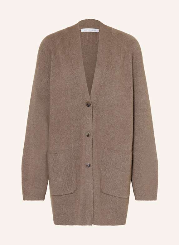 IRIS von ARNIM Strickjacke RIAN aus Cashmere TAUPE