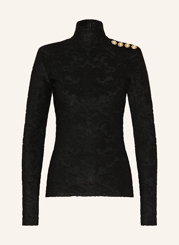 BALMAIN Long sleeve shirt BLACK