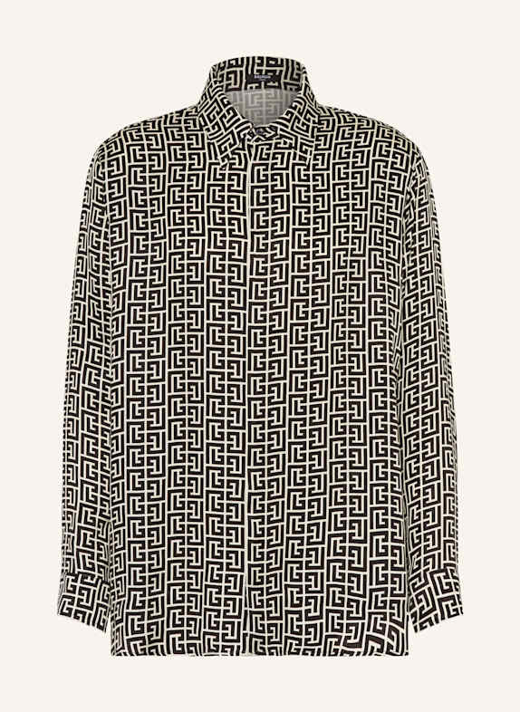 BALMAIN Hemd Comfort Fit CREME/ SCHWARZ