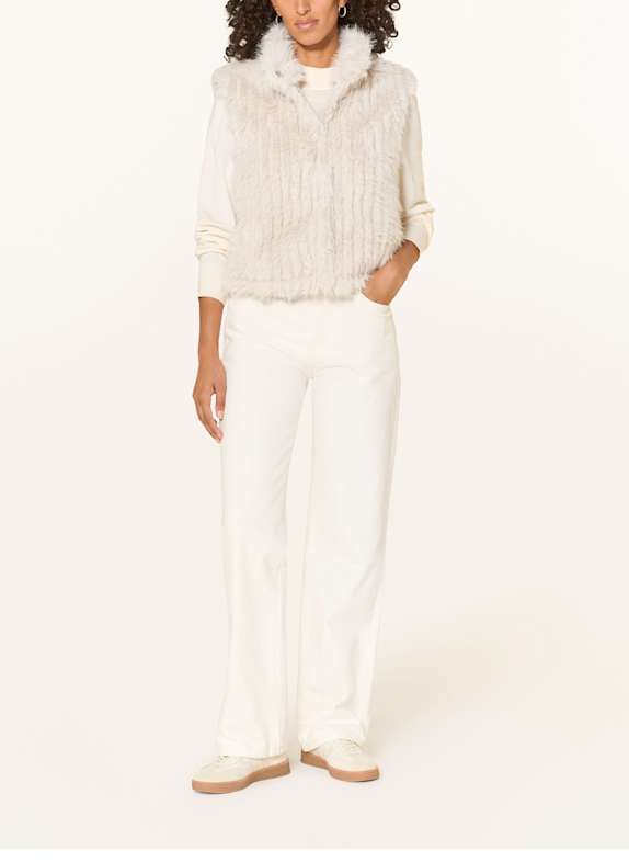 RINO & PELLE Kunstpelz-Weste DAVA CREME